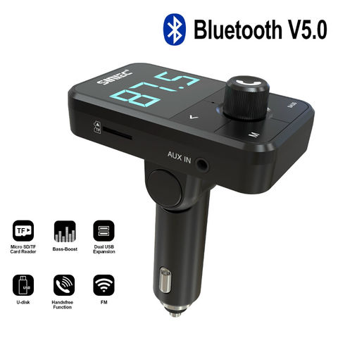 Voiture Bluetooth Sans Fil U Disque Charge Rapide Prise USB Appel