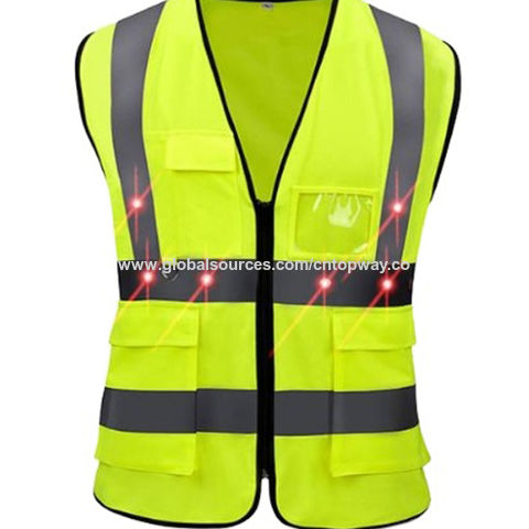 Buy Wholesale China Led Safety Reflective Vest Running Reflective Vest & Safety  Reflective Vest;led Reflective Vest at USD 2