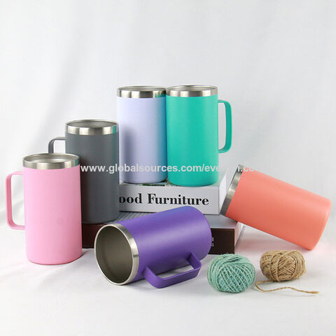 Double Wall Stainless Steel Mug with Handle - China Stainless Steel Cup and  Double Wall Travel Mug price