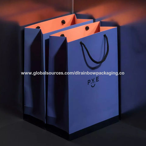 Buy Wholesale China Paper Bag, Wholesale Custom Printed Black Luxury  Shopping Gift Paper Bag With Handle & Promotional Bag at USD 0.13