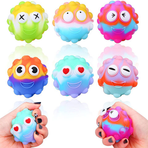 Number Pop Push Fidget Toys Adult Bubble Stress Relief Squeeze Toys  Antistress Pop Soft Squishy Gifts Kids Educational Toys