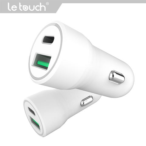 PD20W+QC3.0 A+C Dual-Port Kfz-Ladegerät, unterstützt Schnellladen für iPhone 12/13 Serie