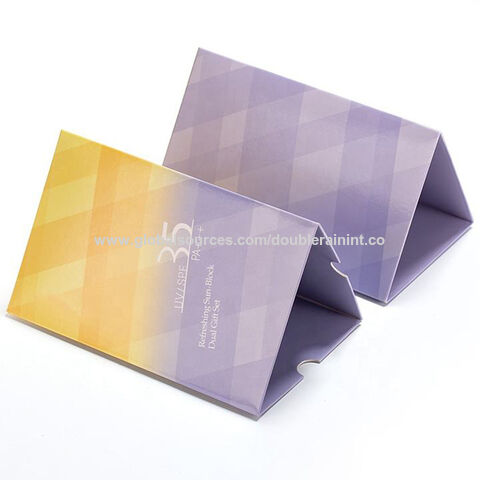 Caja triangular de cartón para incienso, protector solar, crema cosmética, cajón, embalaje rígido, papel de embalaje
