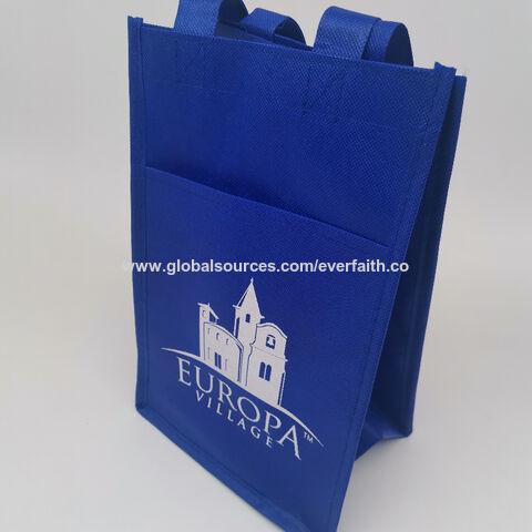 Bolsa para 4 Botellas de Vino Premium, Tela No Tejida, Varios Colores, Plegable, Reutilizable for sale at factory direct price