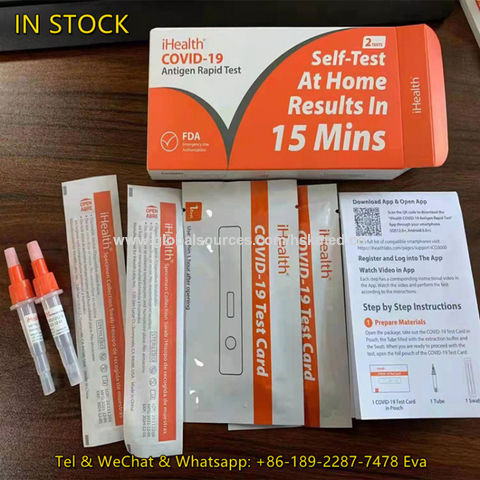 FDA EUA Authorized Antigen Rapid Test kit OTC at-Home Self Test Non ...