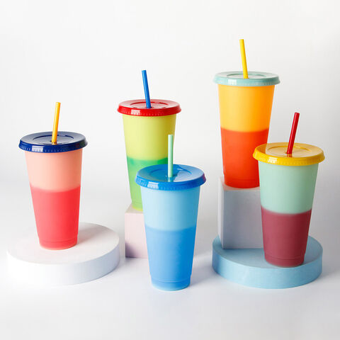Buy Wholesale China Plastic Cups Promotional Colored Transparent Pp Travel  Mugs Bubble Tea Cup With Straws Coffee Mug & Promotional Plastic Mugs at  USD 0.52