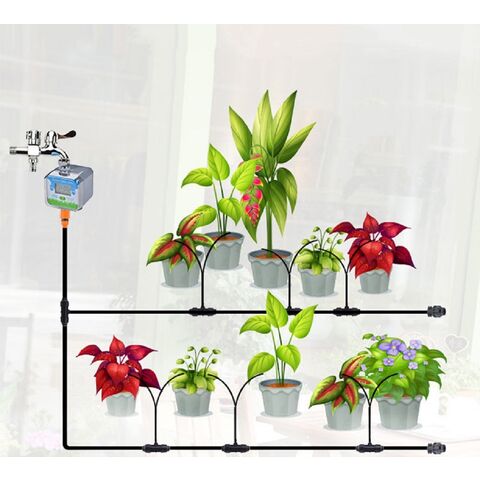 LCD Watering Timers Automatic Drip Irrigation Timer Family Timer ...