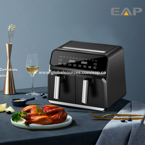 wholesale smart air deep fryers ninja kitchen appliances multifuncional  electric 6l 8l dual double digital air fryer without oil - AliExpress
