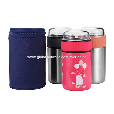 Buy Wholesale China Baby Food Flask Thermos Container Insulated Kids Food  Jar & Double Wall Lunch Box at USD 3.9