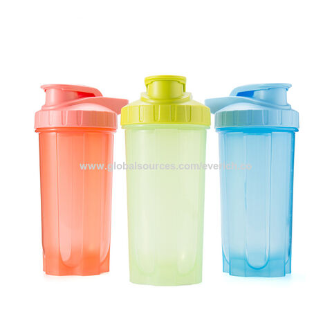 Buy Wholesale China Bpa Free Plastic Water Bottle 600ml Outdoor Sports Shaker  Cup Milkshake Protein Powder Shaker Bottle & Water Bottle at USD 1.35