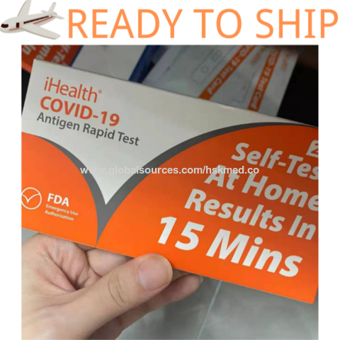 USA iHealth® STOCK Antigen FDA EUA Authorized Self Test kit 15Mins ...