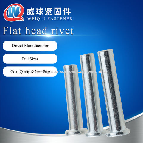 Zinc Alloy High Hardness Corrosion Resistance for Machining Center Decoration Flat Rivet Nut Fasteners 