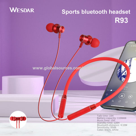 Buy Wholesale China Sports Bluetooth Earphone Neckband Earbuds