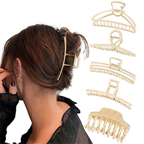 Buy Wholesale China Hot Selling Vintage Golden Non-slip Large Hair Clips  For Women Girls Hair Accessories Hair Clip & Hair Clip at USD  | Global  Sources