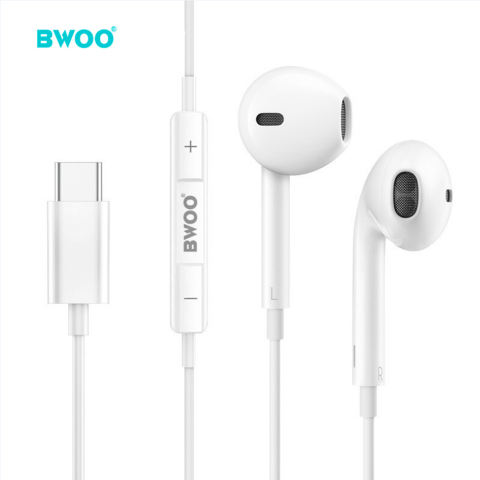 Auriculares con cable personalizados con fabricantes de micrófonos -  Servicio al por mayor - BWOO