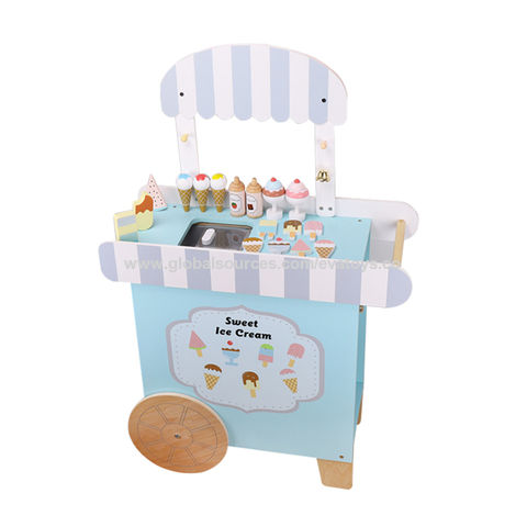 wooden toy ice cream stand