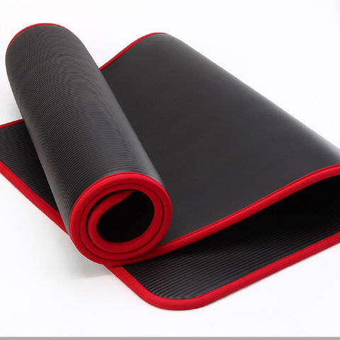 Rubber Yoga Mats Anti-Slip Pilates Reformer Mat Core Training Breathable  Portable High-Temperature Resistant for Home Gym Office