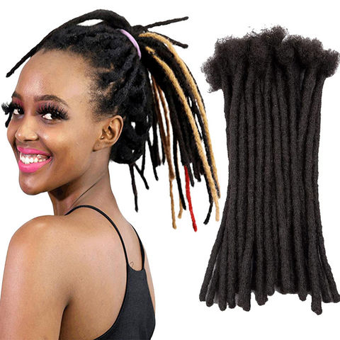 Buy Wholesale China Human Hair Crochet Braid Afro Kinky Dreadlocs For  Man/wome Full Head Handmade Permanent Human Locs & Human Hair Locs at USD  20 | Global Sources