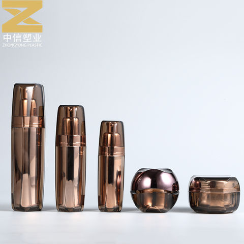 Buy Wholesale China Polyhedron Luxury Acrylic Cosmetic Bottle Plastic ...