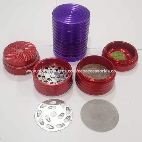 Buy Wholesale India Stainless Steel Herb Grinder 56mm 4-part