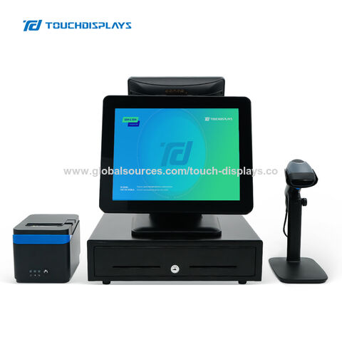 15 Inch Pos Computer Machine Pos System For Restaurants Retail With 3 ...
