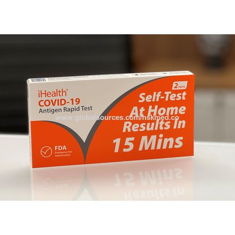 USA IHealth® STOCK FDA EUA Authorize Self Test Antigen Rapid Test kit ...