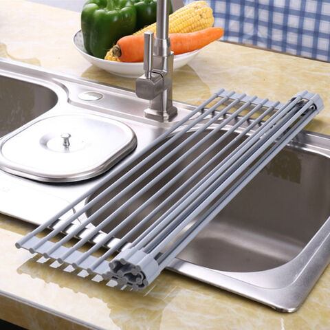 Buy Wholesale China Roll Up Dish Drying Rack, Over The Sink Dish Drying Rack  Kitchen Rolling Dish Drainer Foldable Dish & Foldable Drying Rack at USD  2.1