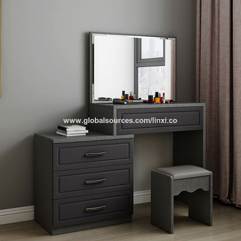 mdf dressing table design Newly Designed Smart Mirror Dressing Table With Drawers And Storage Ca