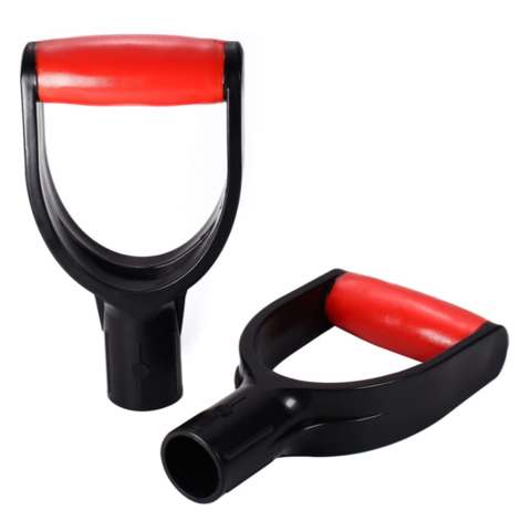 uxcell Shovel D Grip Handle 30mm Inner Dia PVC for Digging Raking Tools Red 