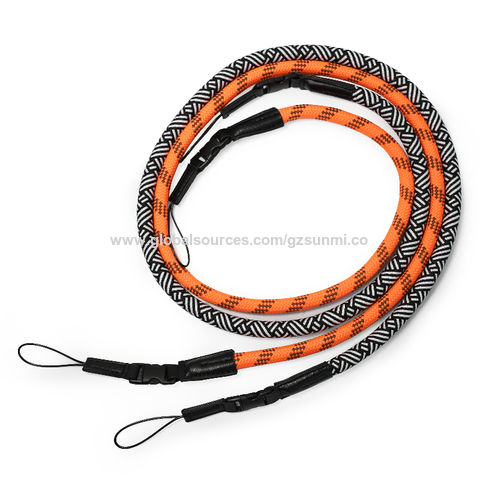 حزام كاميرا من النايلون عالي القوة وعصري، حزام كتف ورقبة للكاميرا باللونين الأسود والبرتقالي for sale at factory direct price