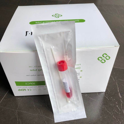 CE FDA Approved Swab Sample Collection Tubes, Test Tube Swab And Liquid ...