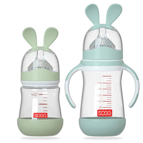 Buy Wholesale China Baby Bottle Wide Neck Anti-dropping Best High  Borosilicate Baby Milk Bottle Glass Feeding Bottles & Baby Bottle at USD  2.86