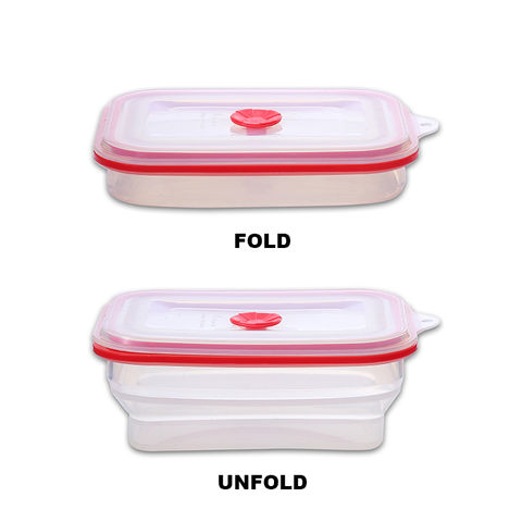 1pc Containers, Stainless Steel Food Container With Silicone Lid, Leakproof  Small Food Container, For Fruit, Vegetable And Snack, For Office, Travel A
