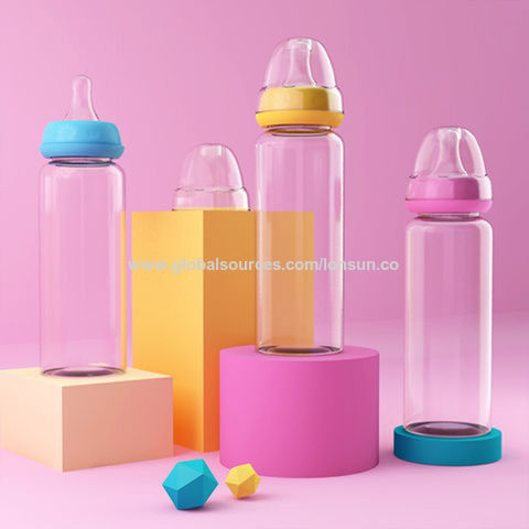 8oz Borosilicate Glass Milk Bottle Baby Feeding Bottle with Soft Nipple -  China Baby Bottle and Glass Baby Bottle price