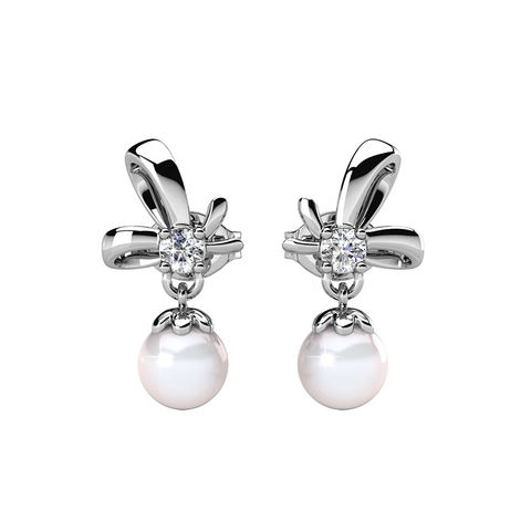 Sparkling Posie Pearl Ribbon Bow Knot 
