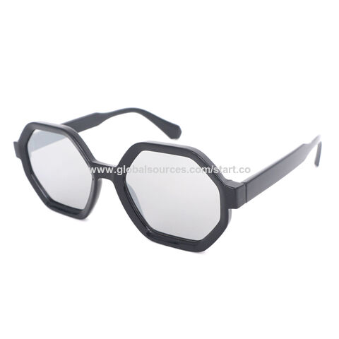 Óculos de sol de grandes dimensões para homens homens pretos lentes cinza  gafas de sol moda de tamanho de tamanho de sol com caixa