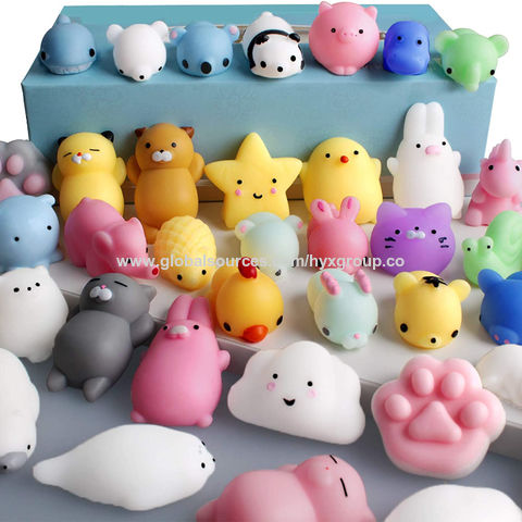 Kawaii Mochi Squishy Pack Mini Animal Antistress Ball Squeeze Toys Squishi  Rising Stress Relief Squishy Toy Pets Fun Gifts Kids