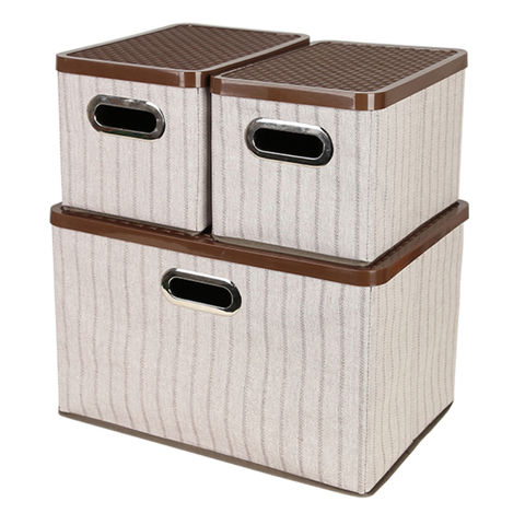 Buy Wholesale China Stackable Closet Storage Box With Plastic Lid   Closet Storage Boxes 