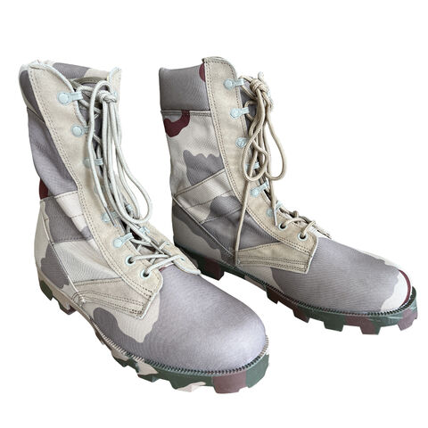 Bottes de combat tactiques mi-mollet robustes pour forces militaires et police