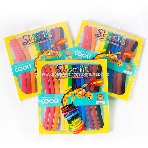 High Quality 12 Colors Twist-up Crayons for School Kids (DH