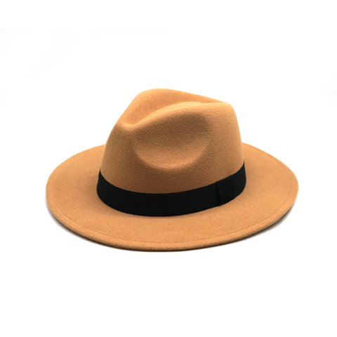 Summer VTG Mens Womens Chapeu Feminino Sun Hat for Gentleman Woolen Wide Brim Jazz Church Cap