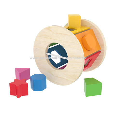 Wooden Shape & Color Sorting Toy with Storage Box, 25 Non-Toxic Geometric  Blocks, Montessori Toy Preschool Educational Learning Toy Gifts for 1 2 3