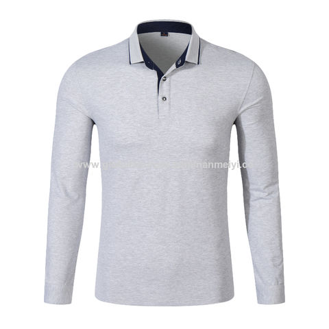 Compre Polo De Manga Larga Estilo Ingl s Casual Para Hombres y