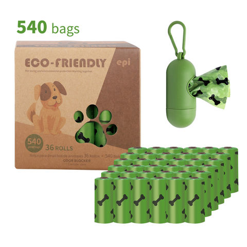 Greener Walker Poop Bags for Dog Waste-540 Bags,Extra Thick Strong 100% Leak Proof Dog Waste Bags (Green)