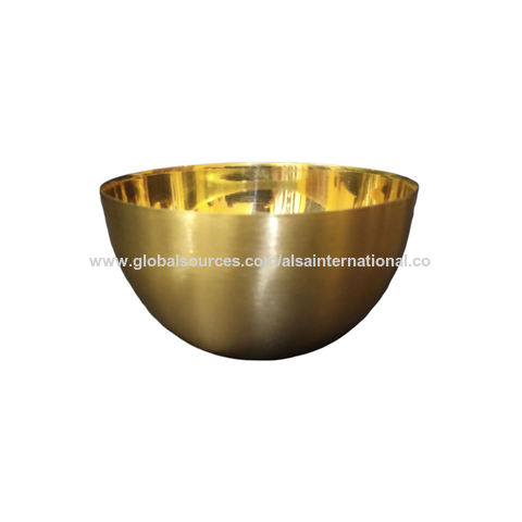 Large Brass Bowl 