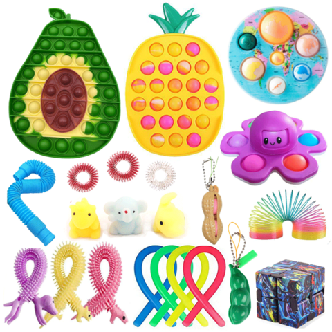 Littley Toys Pack for Stress Relief 30 Pieces Multicolored for sale online 