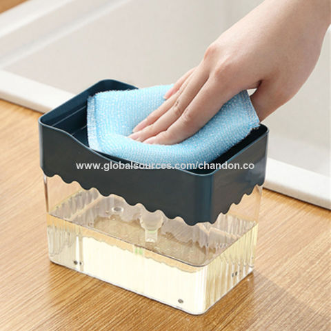 Buy Wholesale China Press The Soap Box Detergent Dispenser Sponge And ...