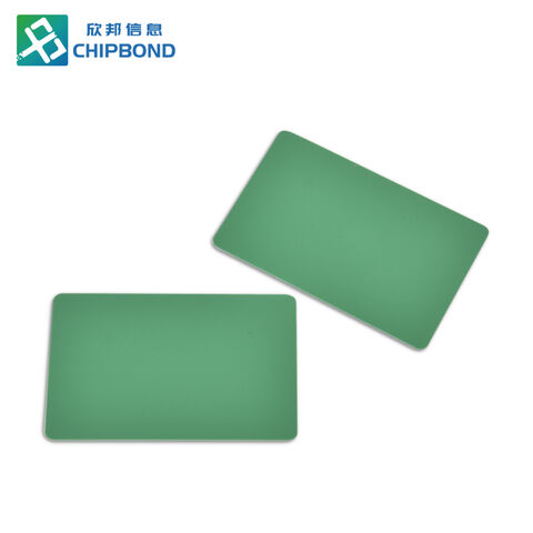 Carte verte RFID contrôle d'accès carte vierge for sale at factory direct price