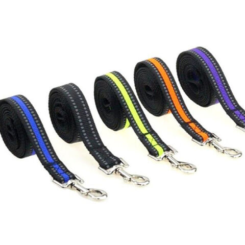 Correas de nylon reflectantes personalizadas para perros pequeños, medianos y grandes en tamaños S, M, L.
