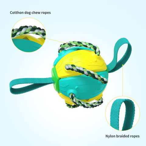 Buy Wholesale China Dog Toys Interactive Ball With Grab Tabs For